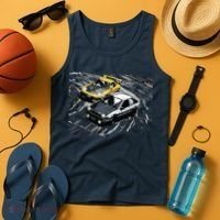 JDM Car Street Drift Race 86 VS FD Anime Style Tank Top thumb 4