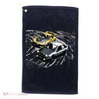 JDM Car Street Drift Race 86 VS FD Anime Style Golf Towel thumb 0