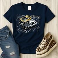 JDM Car Street Drift Race 86 VS FD Anime Style Women's T-Shirt thumb 3