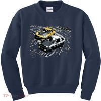JDM Car Street Drift Race 86 VS FD Anime Style Kids Sweatshirt thumb 0
