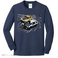 JDM Car Street Drift Race 86 VS FD Anime Style Kids Long Sleeve Shirt thumb 0