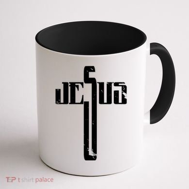 Jesus Cross Symbol Limited Edition Coffee Mug back
