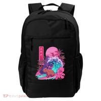 Japanese Capybara Surfing Wave Great Wave Japan Backpack thumb 0