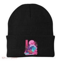 Japanese Capybara Surfing Wave Great Wave Japan Beanie thumb 0