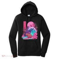 Japanese Capybara Surfing Wave Great Wave Japan Women's Hoodie thumb 0