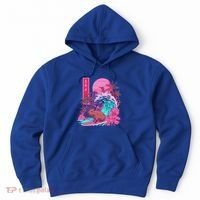 Japanese Capybara Surfing Wave Great Wave Japan Hoodie thumb 0