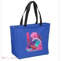 Japanese Capybara Surfing Wave Great Wave Japan Tote Bag thumb 2
