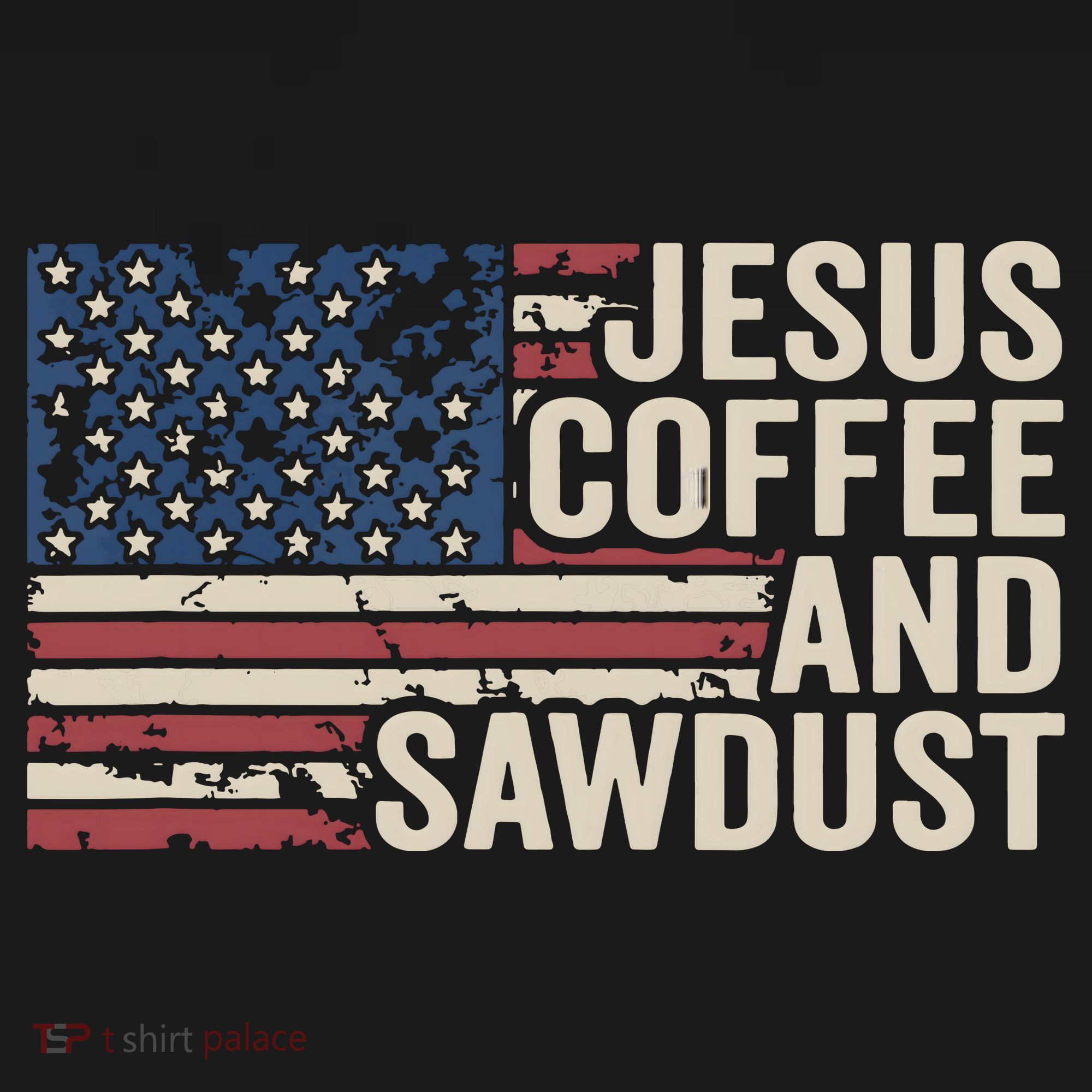 Jesus Coffee Sawdust Christian Carpenter Woodworking USA Ornament