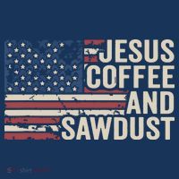 Jesus Coffee Sawdust Christian Carpenter Woodworking USA Sweatshirt thumb 3