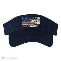 Jesus Coffee Sawdust Christian Carpenter Woodworking USA Visor thumb 0