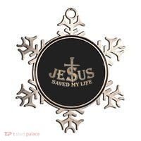 Jesus Christ Saved My Life Ornament thumb 0