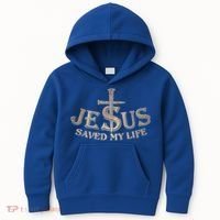 Jesus Christ Saved My Life Kids Hoodie thumb 0