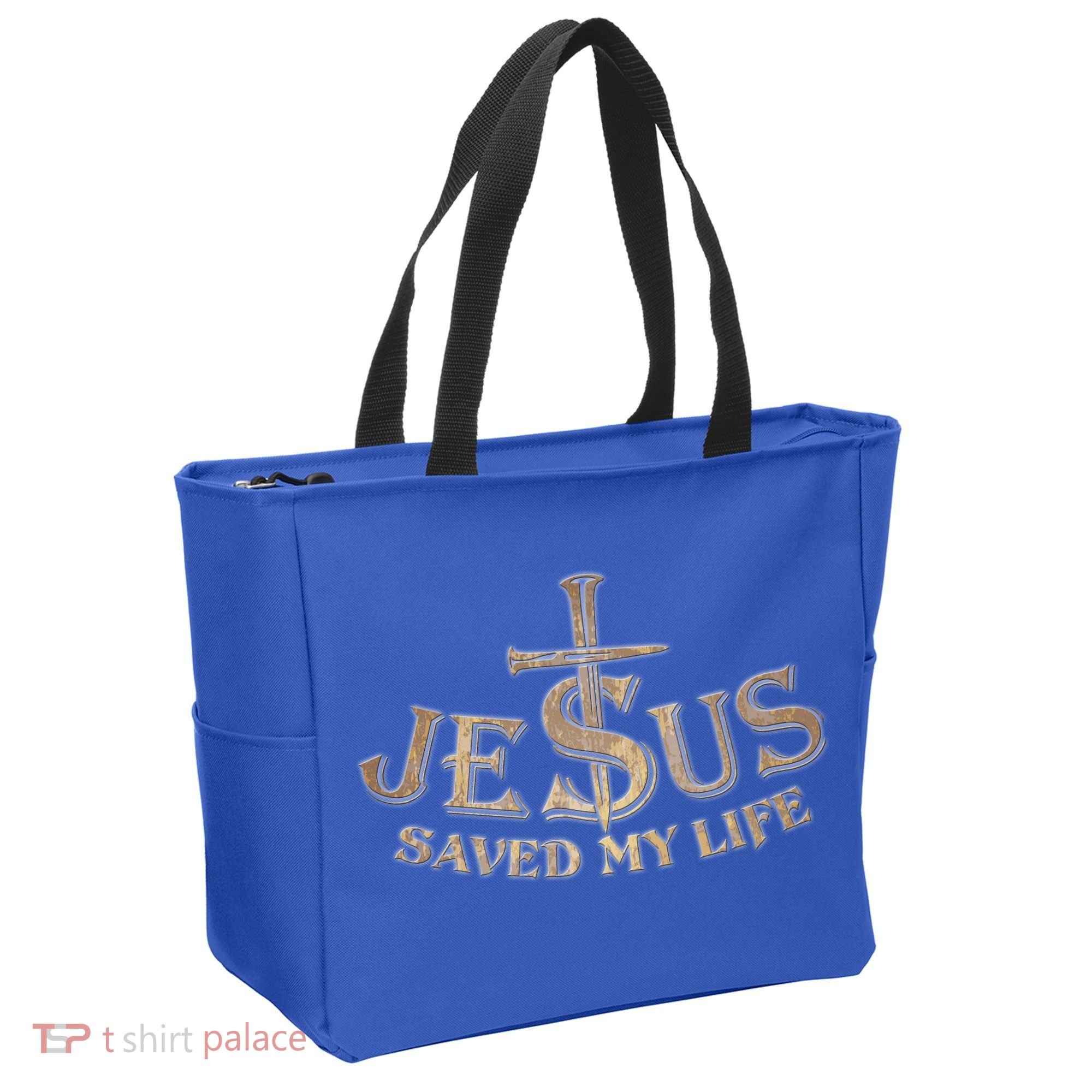 Jesus Christ Saved My Life Tote Bag