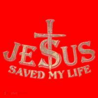 Jesus Christ Saved My Life Santa Hat thumb 1