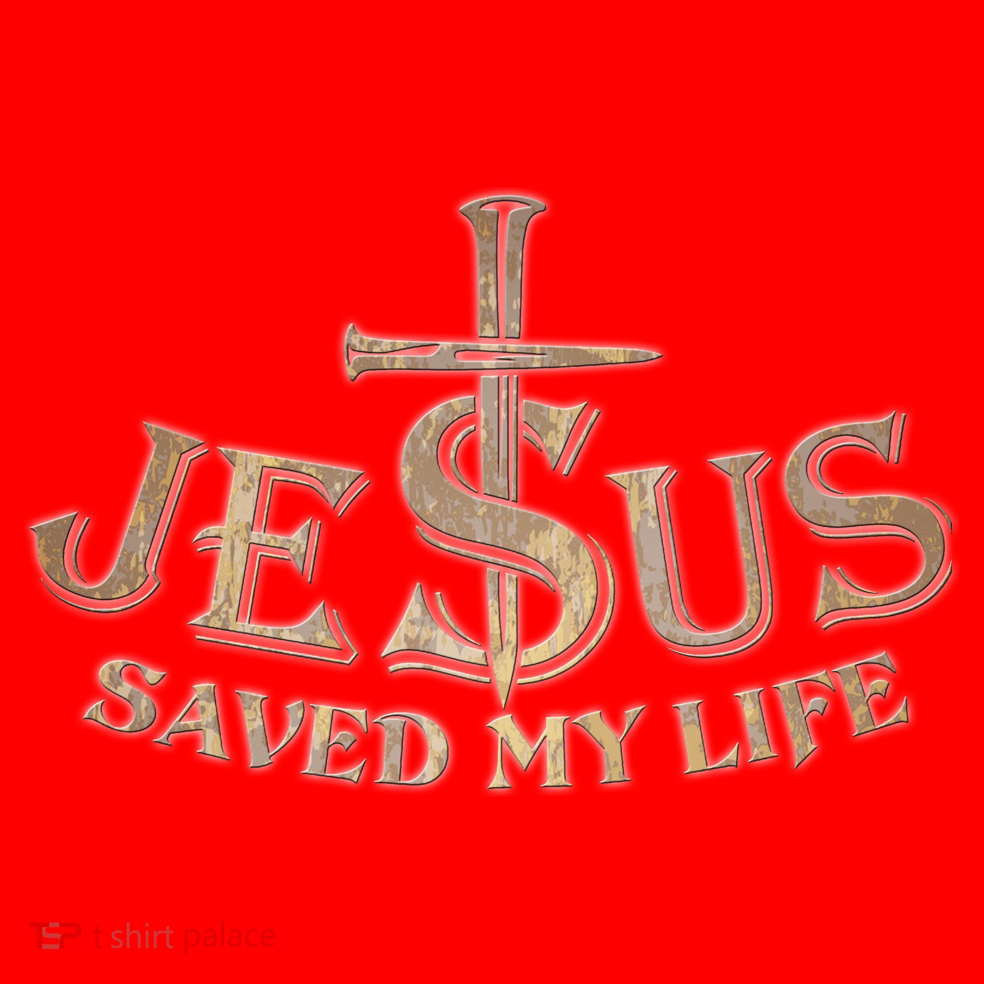 Jesus Christ Saved My Life Santa Hat