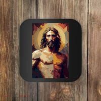 Jesus Christ Stained Glass Art Coaster thumb 0