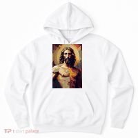 Jesus Christ Stained Glass Art Hoodie thumb 0