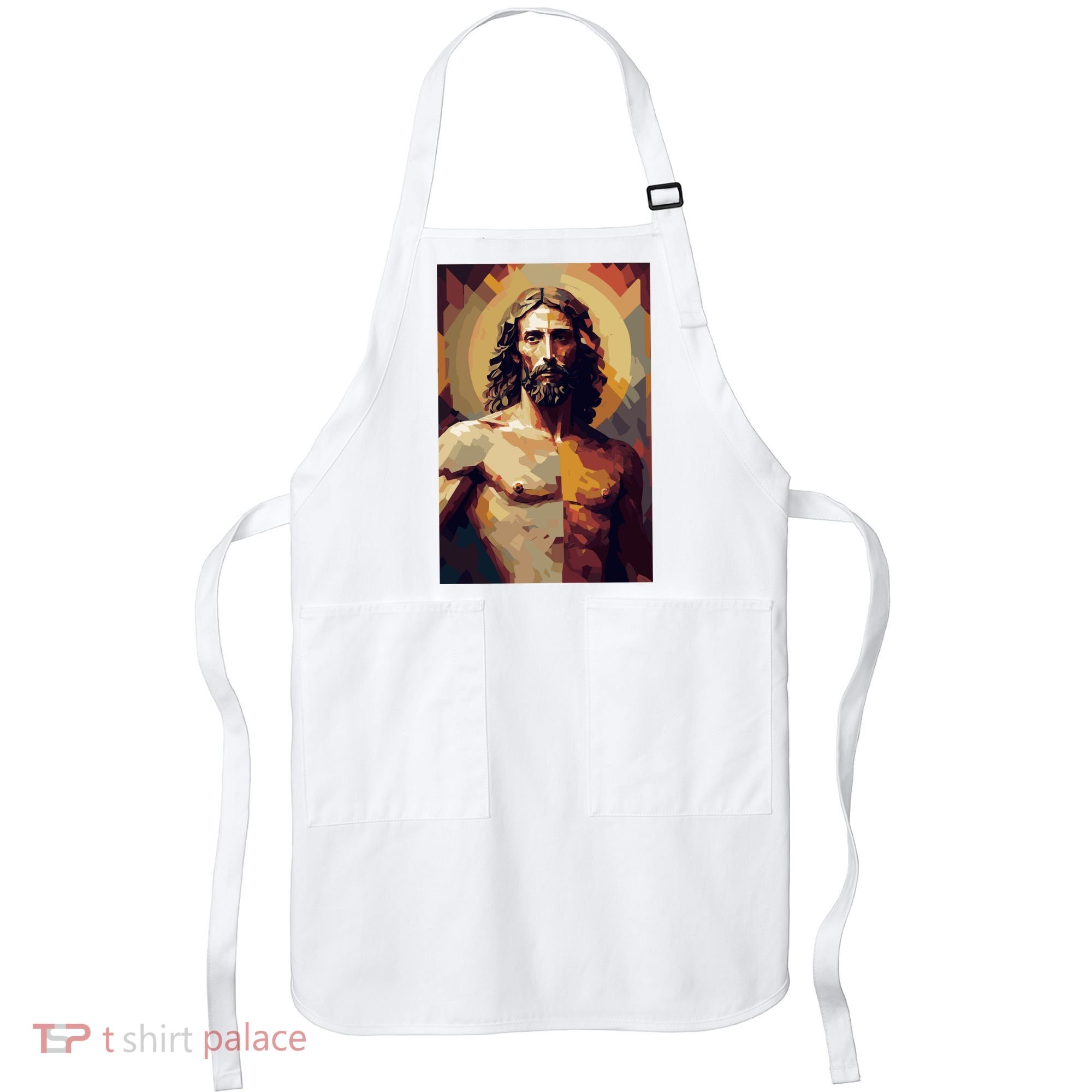 Jesus Christ Stained Glass Art Apron