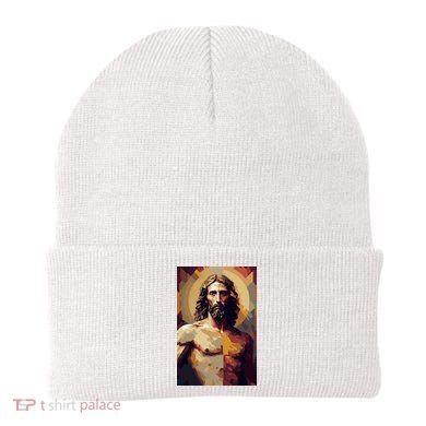Jesus Christ Stained Glass Art Beanie