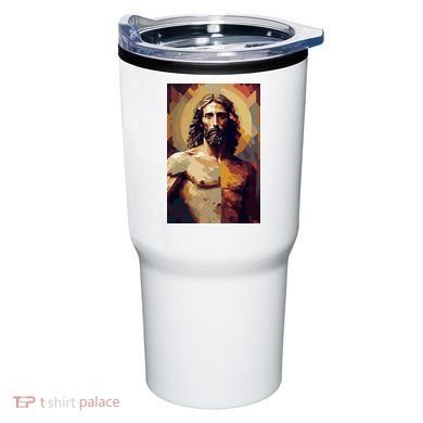Jesus Christ Stained Glass Art Tumbler