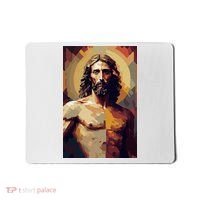 Jesus Christ Stained Glass Art Mousepad thumb 0