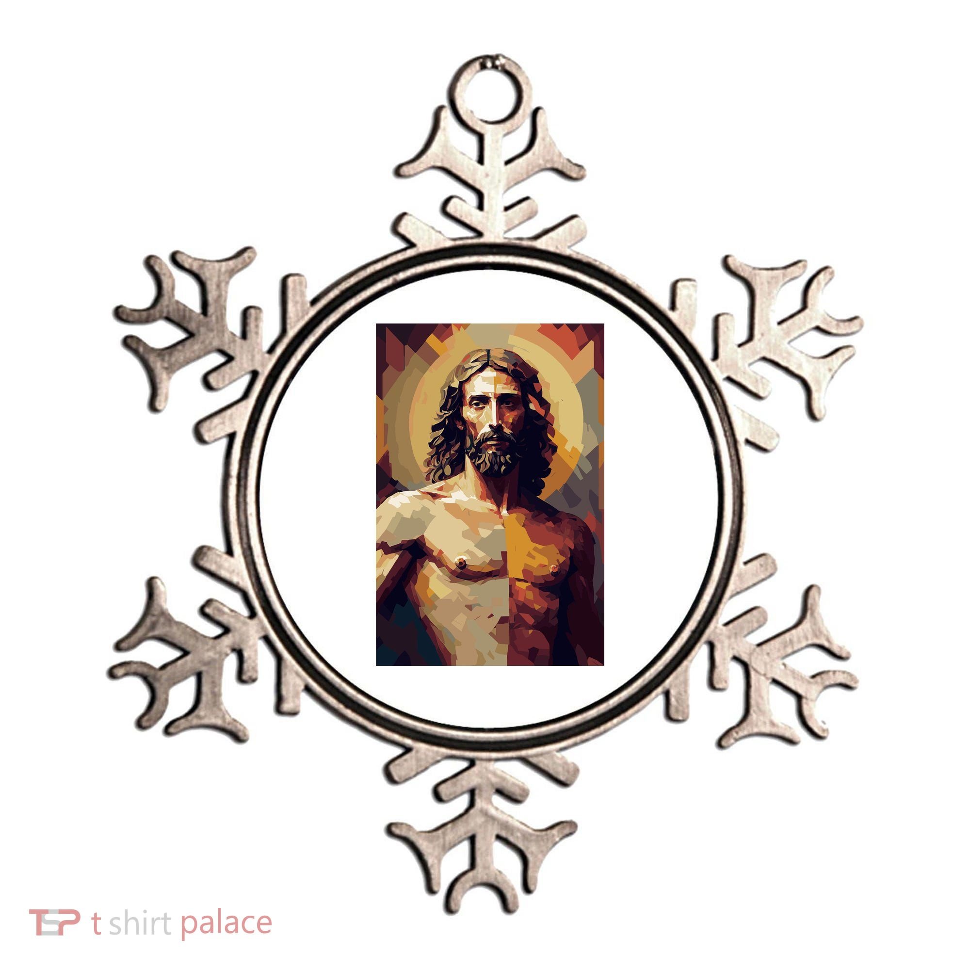 Jesus Christ Stained Glass Art Ornament