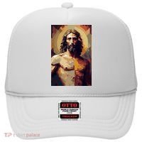 Jesus Christ Stained Glass Art Hat thumb 0