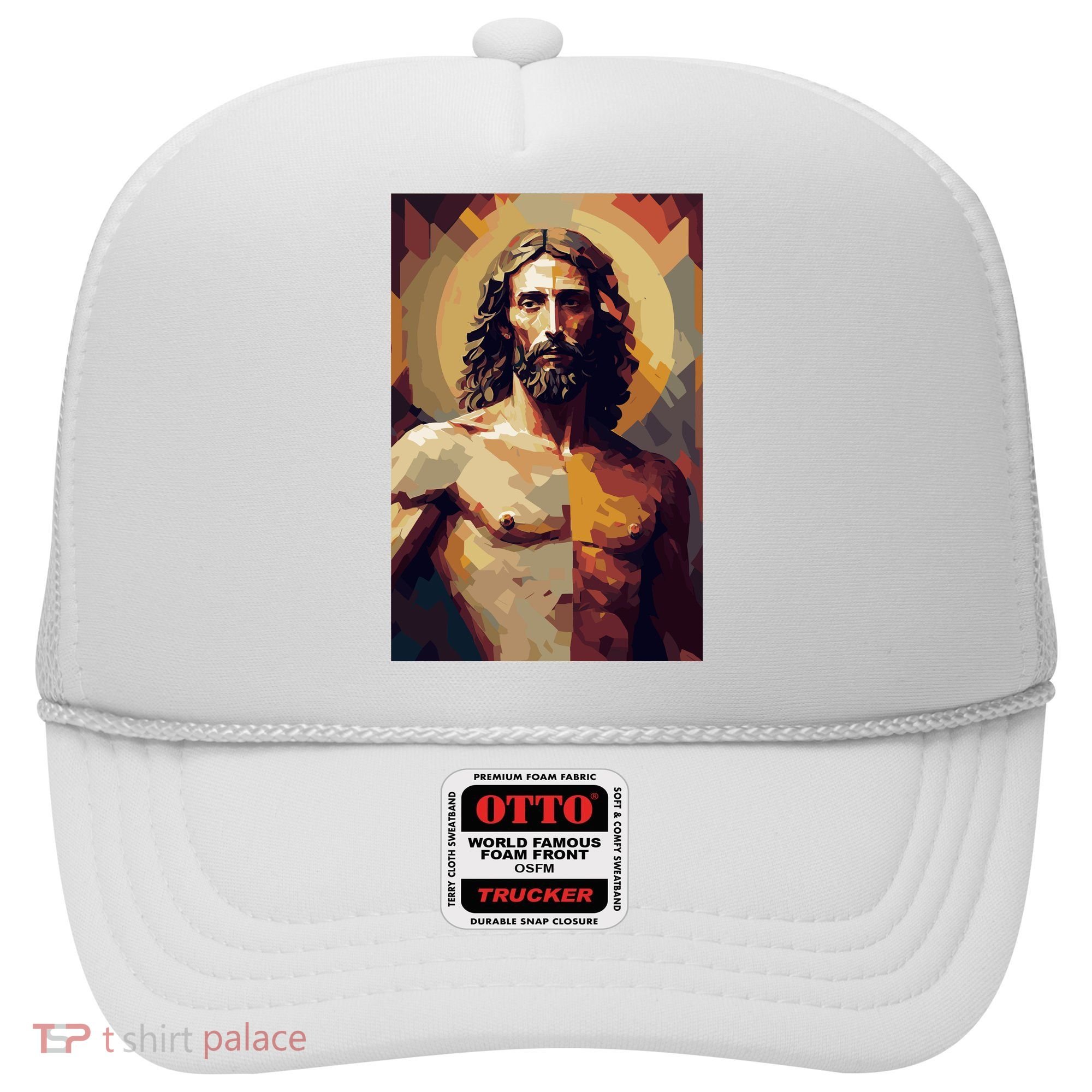 Jesus Christ Stained Glass Art Hat