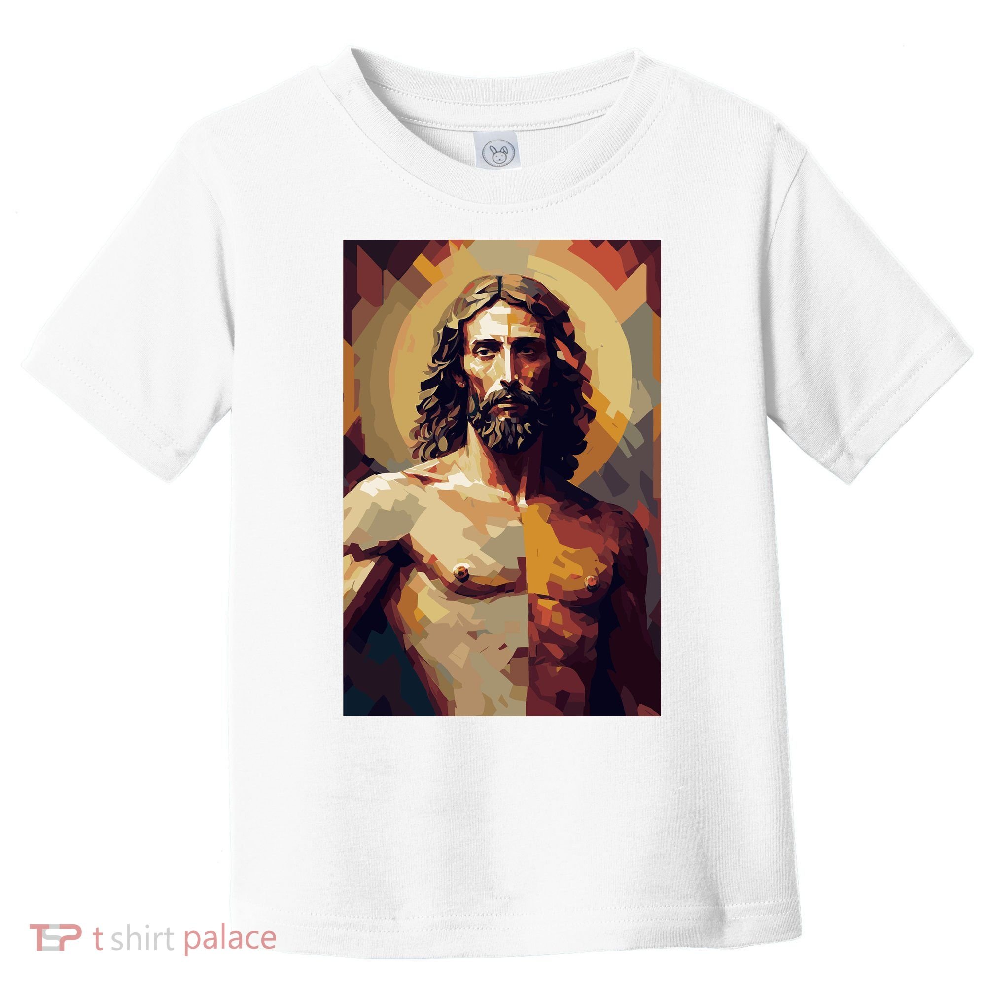 Jesus Christ Stained Glass Art Toddler T-Shirt