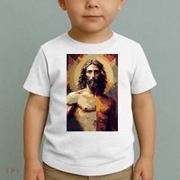 Jesus Christ Stained Glass Art Toddler T-Shirt thumb 2