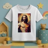 Jesus Christ Stained Glass Art Toddler T-Shirt thumb 3