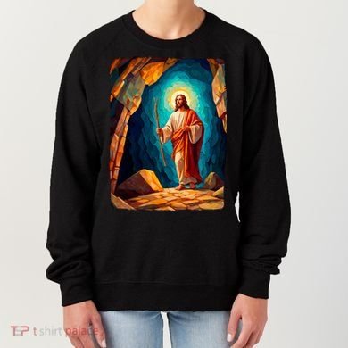 Jesus Christ Scene Portrait Women's Sweatshirt