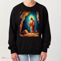 Jesus Christ Scene Portrait Women's Sweatshirt thumb 0