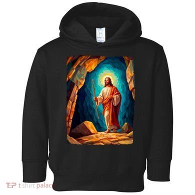 Jesus Christ Scene Portrait Toddler Hoodie