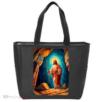 Jesus Christ Scene Portrait Tote Bag