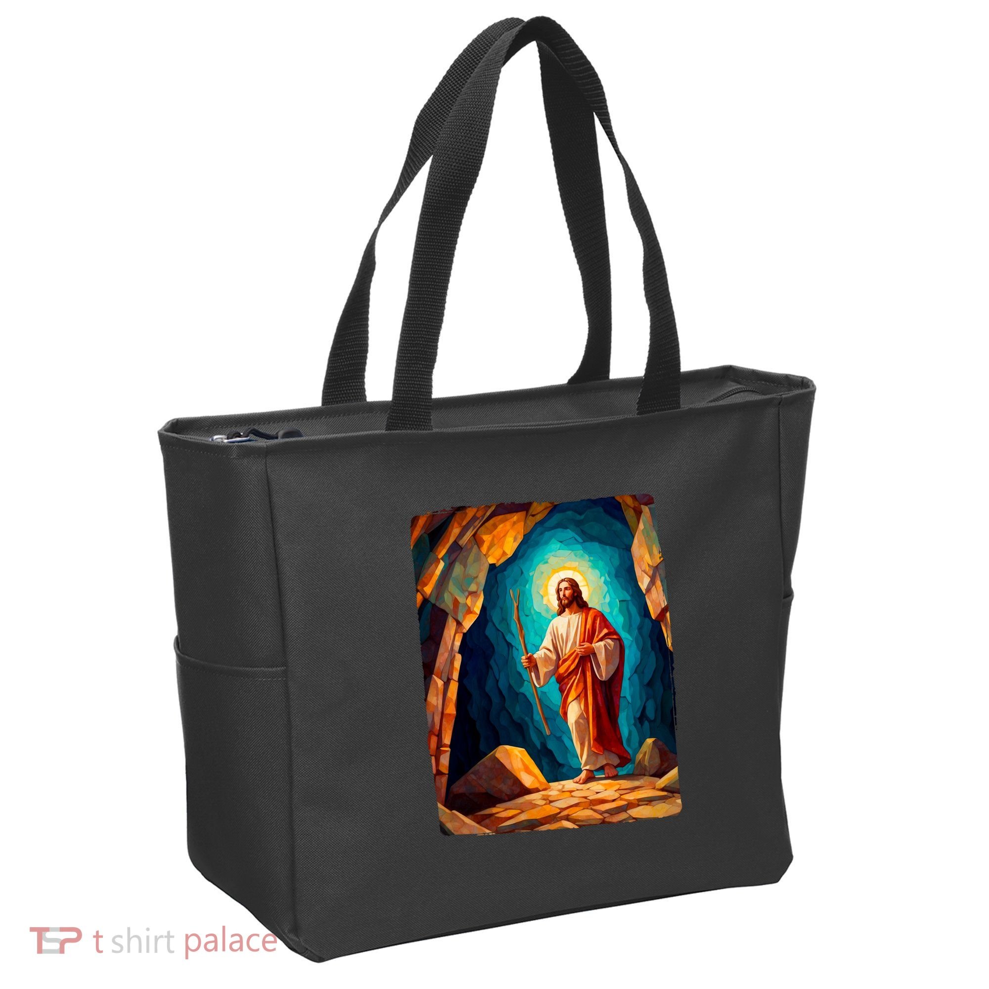 Jesus Christ Scene Portrait Tote Bag