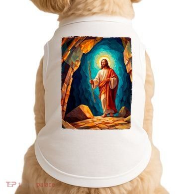 Jesus Christ Scene Portrait Doggie Tank