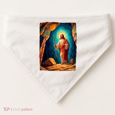 Jesus Christ Scene Portrait USA-Made Doggie Bandana