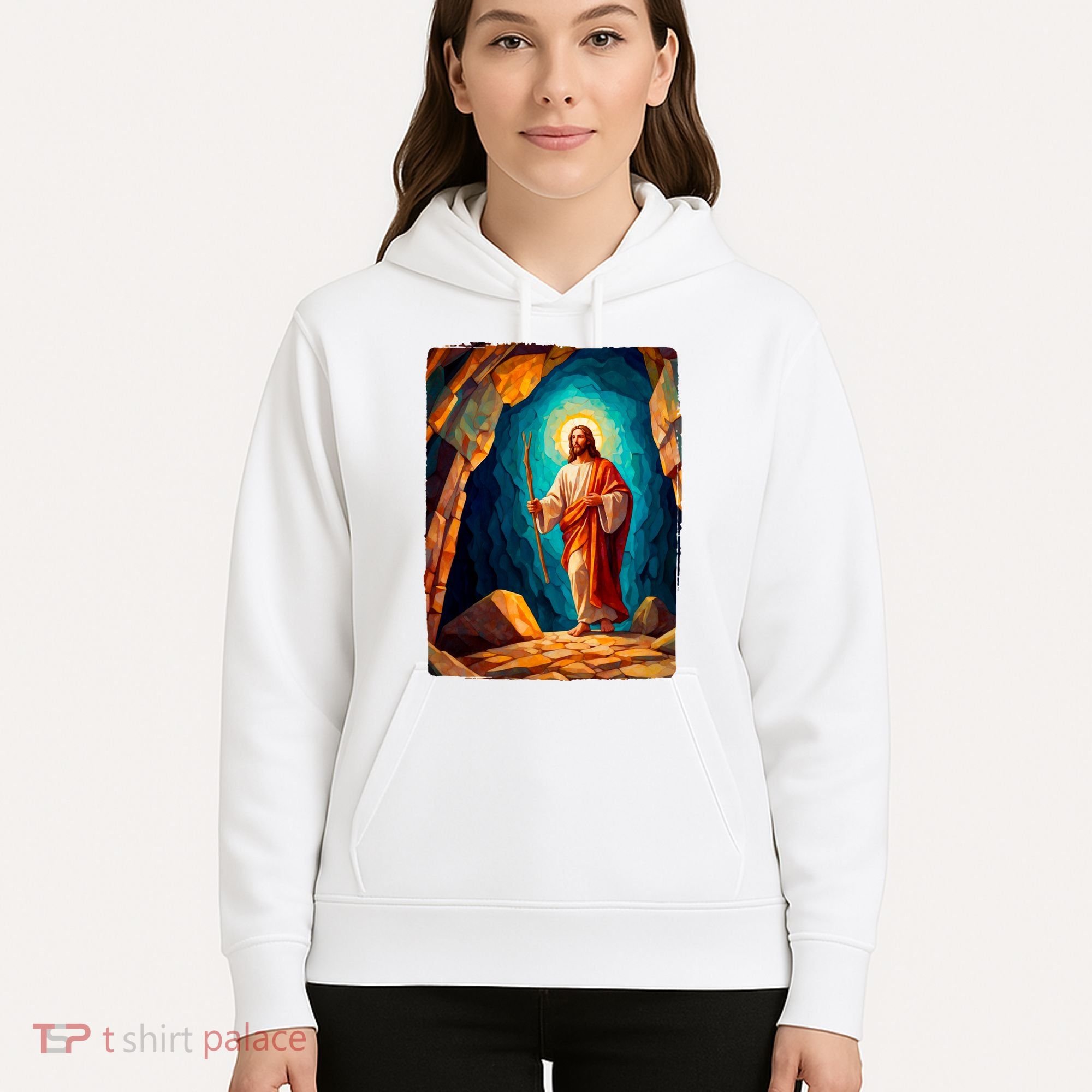 Jesus Christ Scene Portrait Hoodie