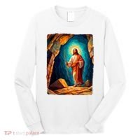 Jesus Christ Scene Portrait Long Sleeve Shirt thumb 0