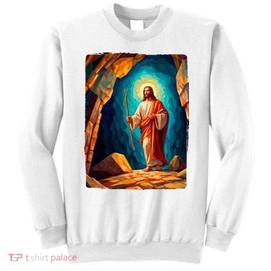 Jesus Christ Scene Portrait Sweatshirt