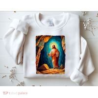 Jesus Christ Scene Portrait Sweatshirt thumb 2
