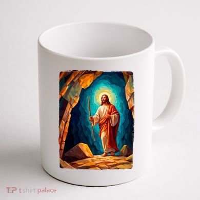 Jesus Christ Scene Portrait Coffee Mug back