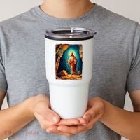 Jesus Christ Scene Portrait Tumbler thumb 2