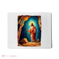 Jesus Christ Scene Portrait Mousepad thumb 0