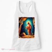 Jesus Christ Scene Portrait Women's Tank Top thumb 0