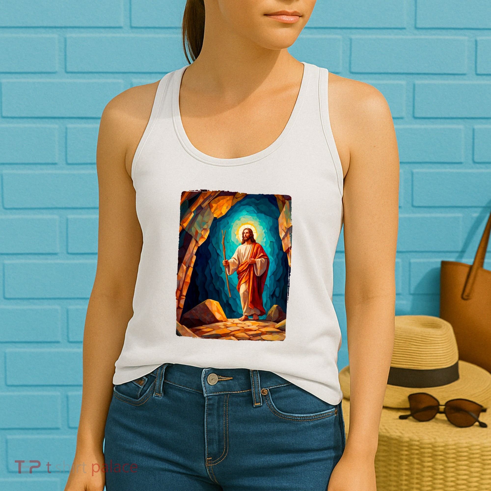Jesus Christ Scene Portrait Women's Tank Top