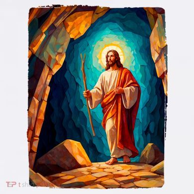 Jesus Christ Scene Portrait Tall Hoodie