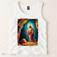Jesus Christ Scene Portrait Tank Top thumb 2
