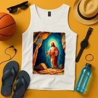 Jesus Christ Scene Portrait Tank Top thumb 4